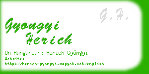 gyongyi herich business card